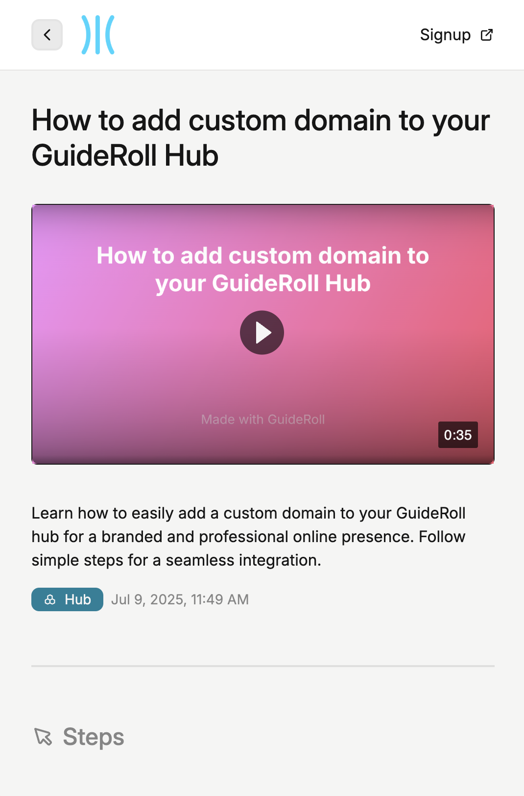 GuideRoll